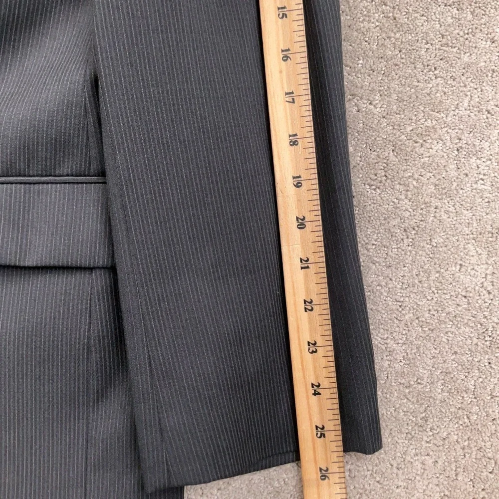 Ralph Ralph Lauren Blazer Men 46L Gray‎ Pinstripe Classic  Wool Suit Jacket